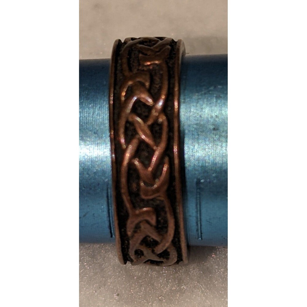 Celtic Knot Copper Band Size 7 - Picture 6 of 9